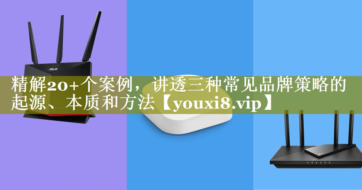 精解20+个案例，讲透三种常见品牌策略的起源、本质和方法